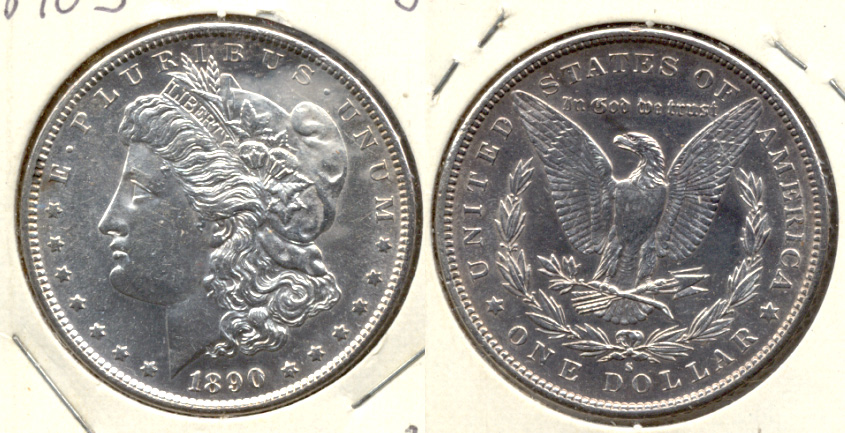 1890-S Morgan Silver Dollar MS-60