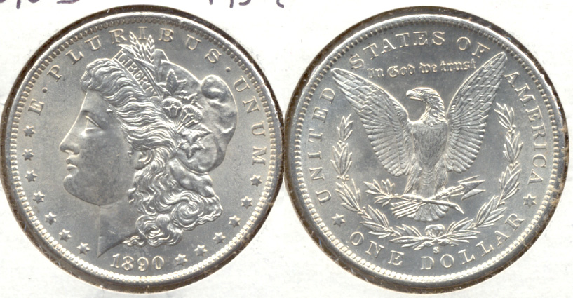 1890-S Morgan Silver Dollar MS-63