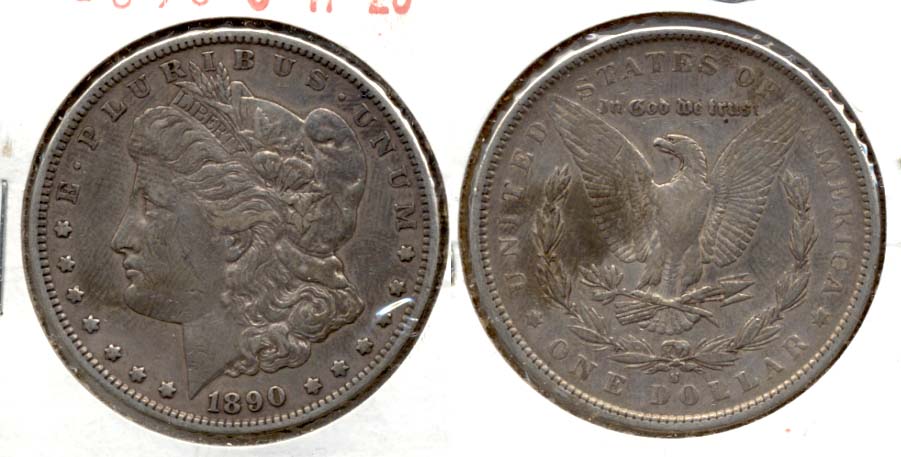 1890-S Morgan Silver Dollar VF-20