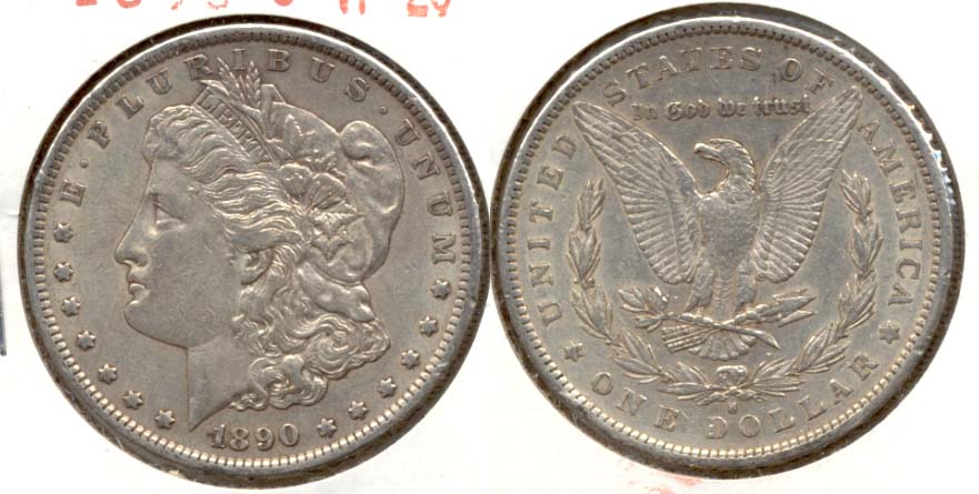 1890-S Morgan Silver Dollar VF-20 a