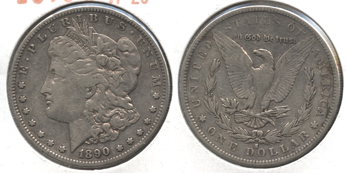 1890-S Morgan Silver Dollar VF-20 #d