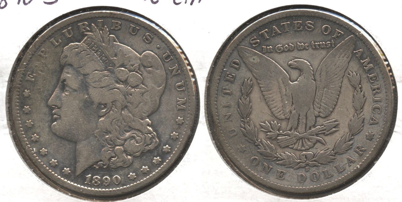 1890-S Morgan Silver Dollar VG-8 Cleaned