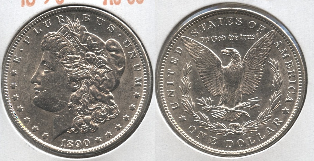 1890 Morgan Silver Dollar AU-50 #j