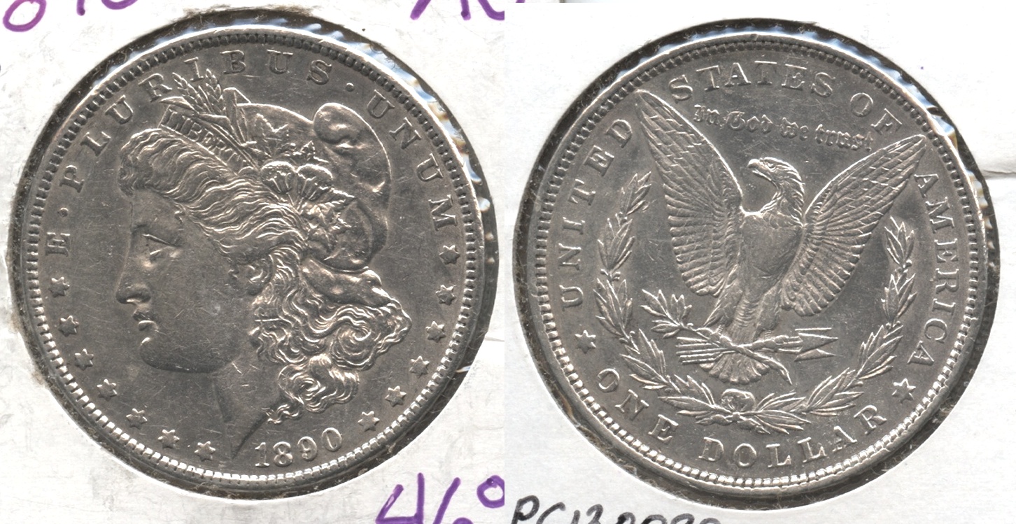 1890 Morgan Silver Dollar AU-50 #r