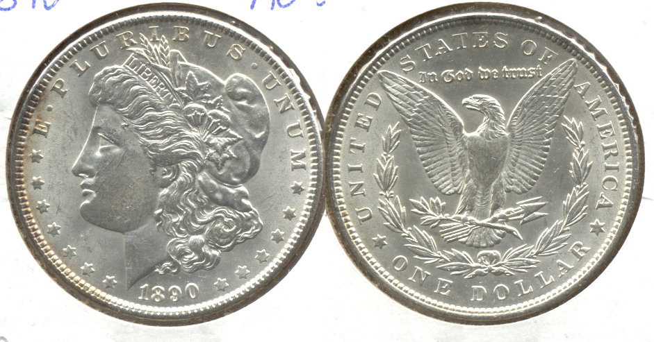 1890 Morgan Silver Dollar AU-55 b