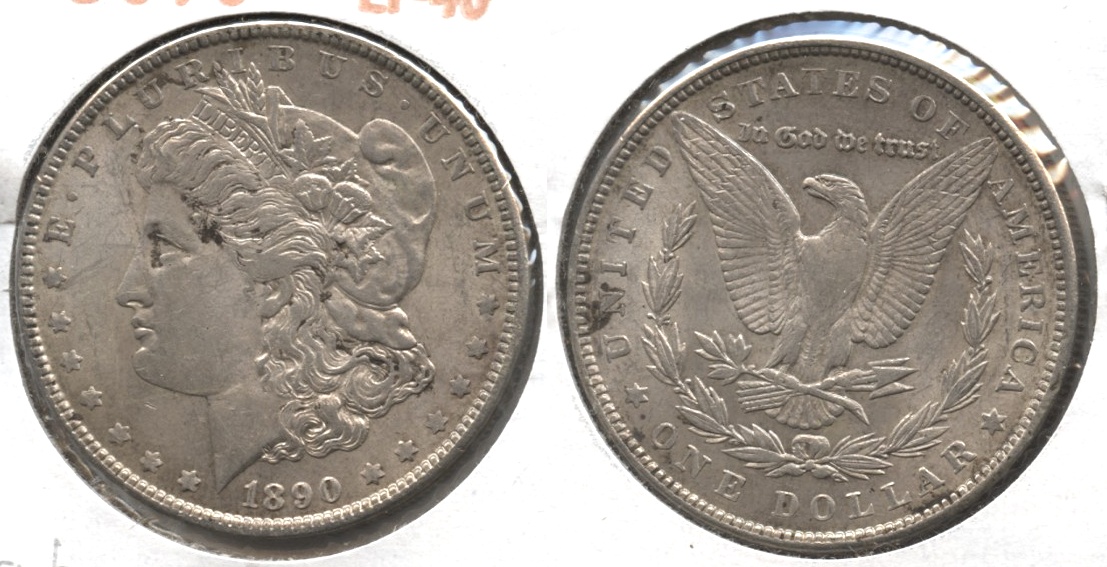 1890 Morgan Silver Dollar EF-40 #ab