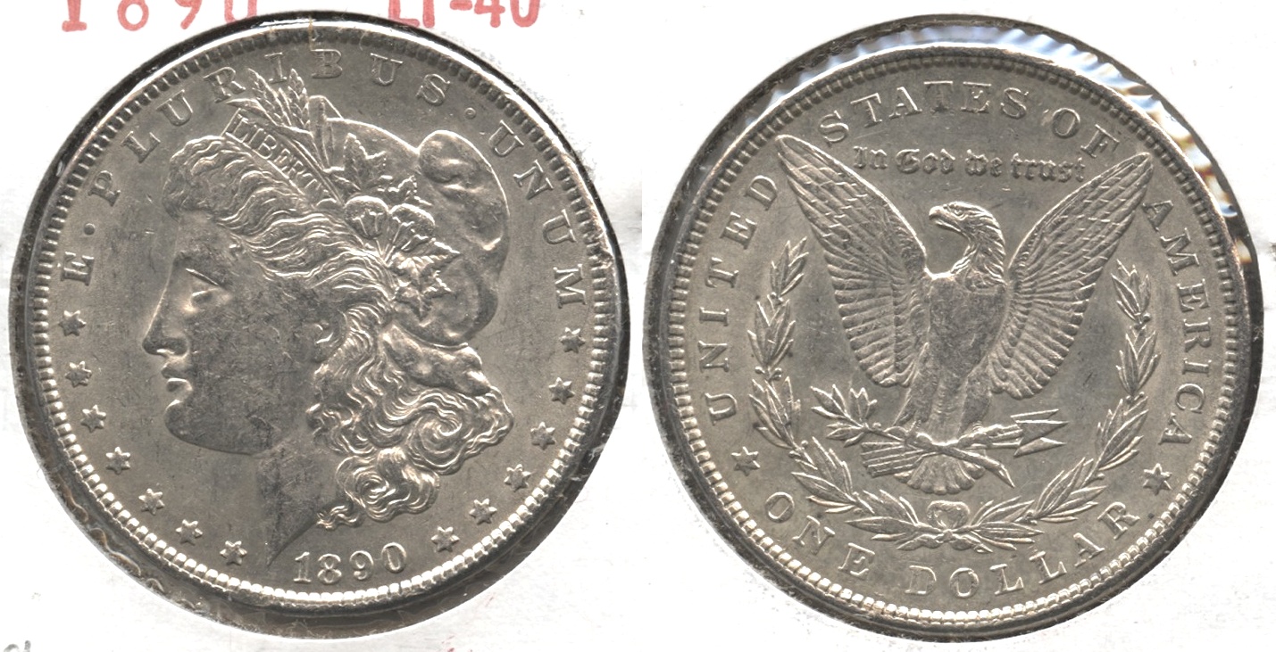 1890 Morgan Silver Dollar EF-40 #ag