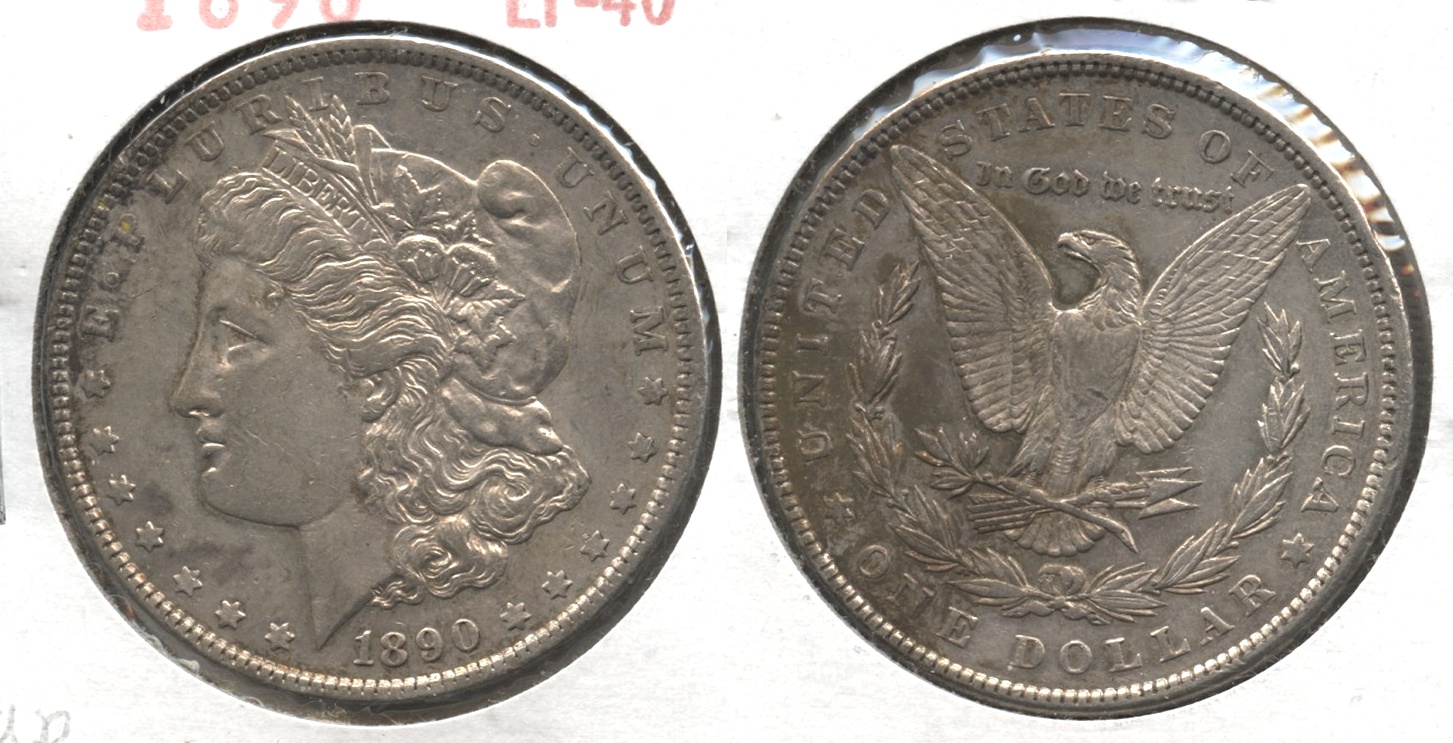 1890 Morgan Silver Dollar EF-40 #ap