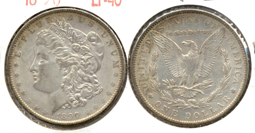 1890 Morgan Silver Dollar EF-40 i