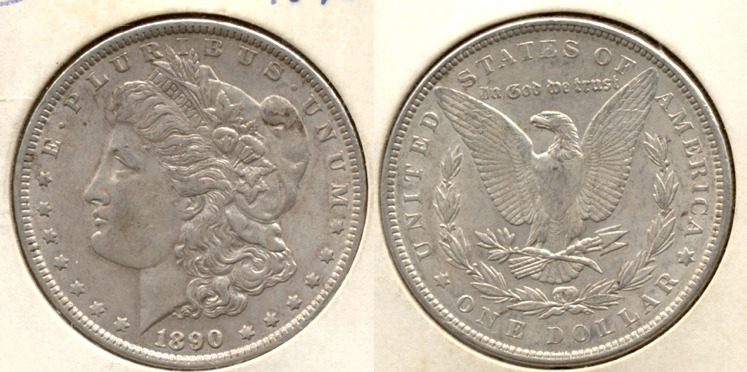 1890 Morgan Silver Dollar EF-40 p