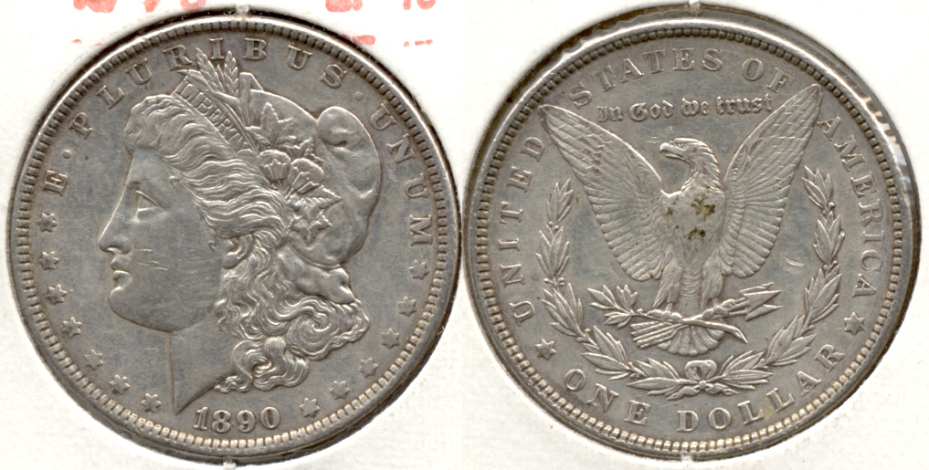 1890 Morgan Silver Dollar EF-40 q