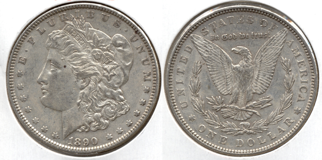 1890 Morgan Silver Dollar EF-40 r