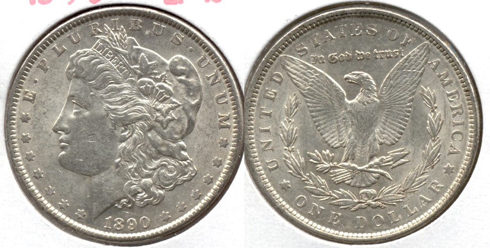1890 Morgan Silver Dollar EF-45 g