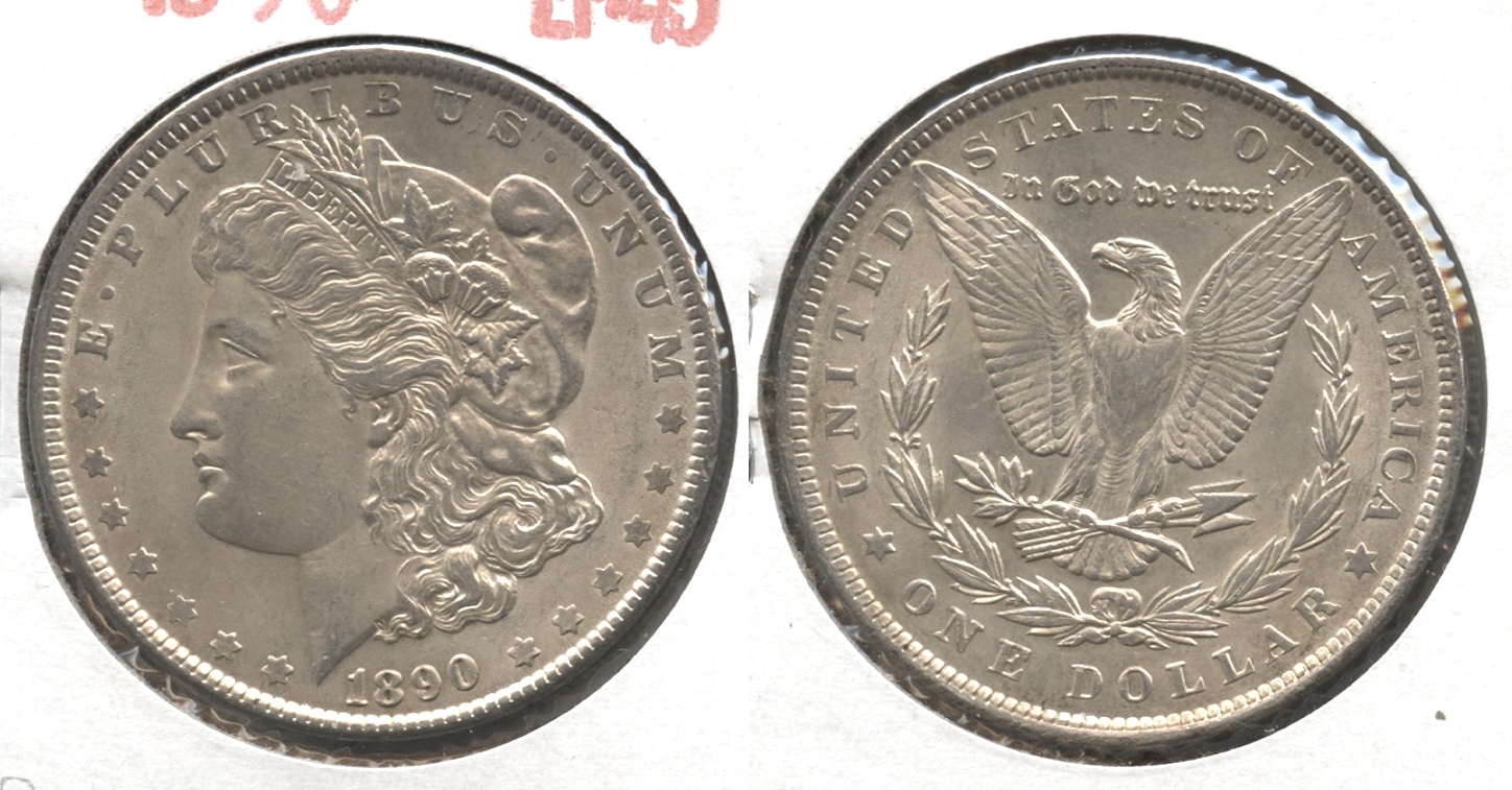 1890 Morgan Silver Dollar EF-45 #q