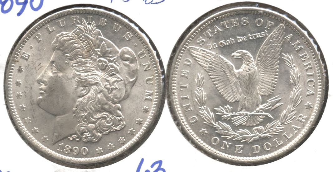 1890 Morgan Silver Dollar MS-63 #d