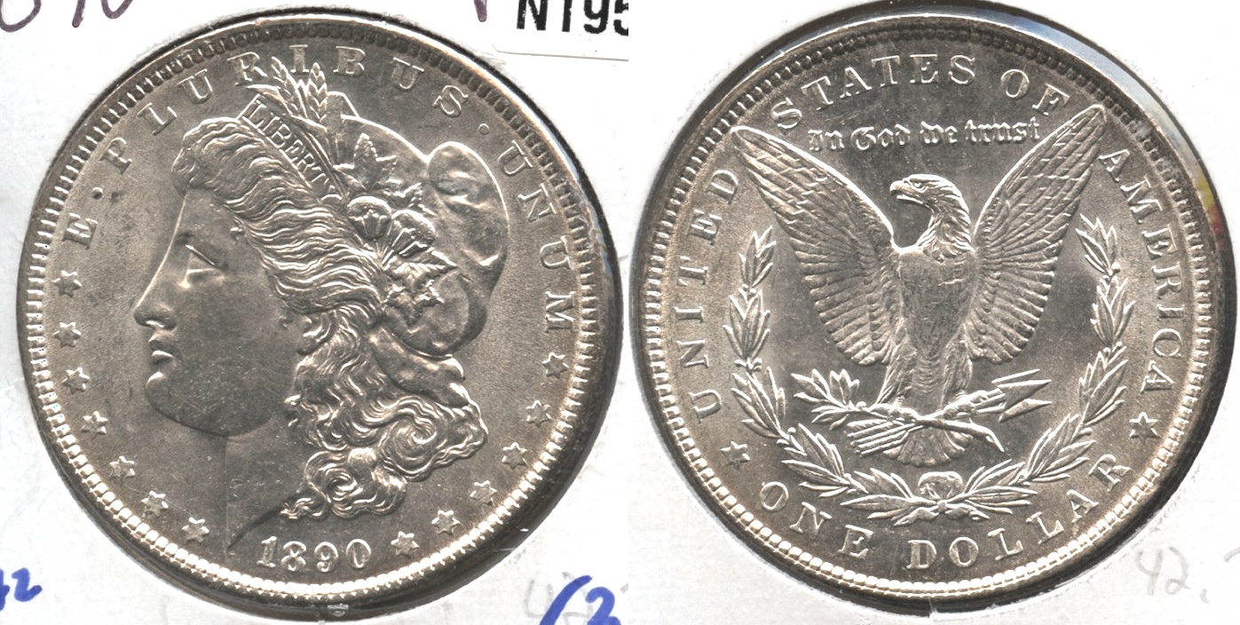 1890 Morgan Silver Dollar MS-63 #g