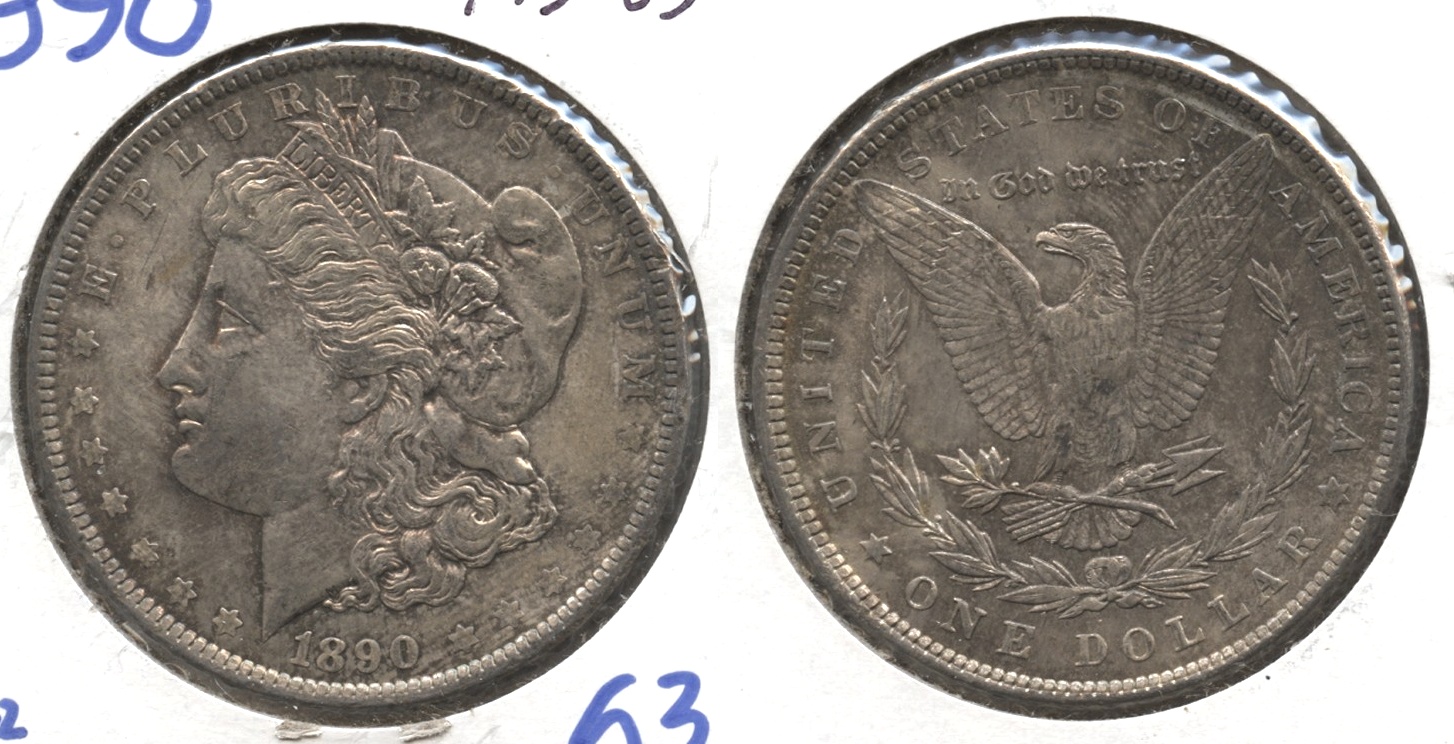 1890 Morgan Silver Dollar MS-63 #h
