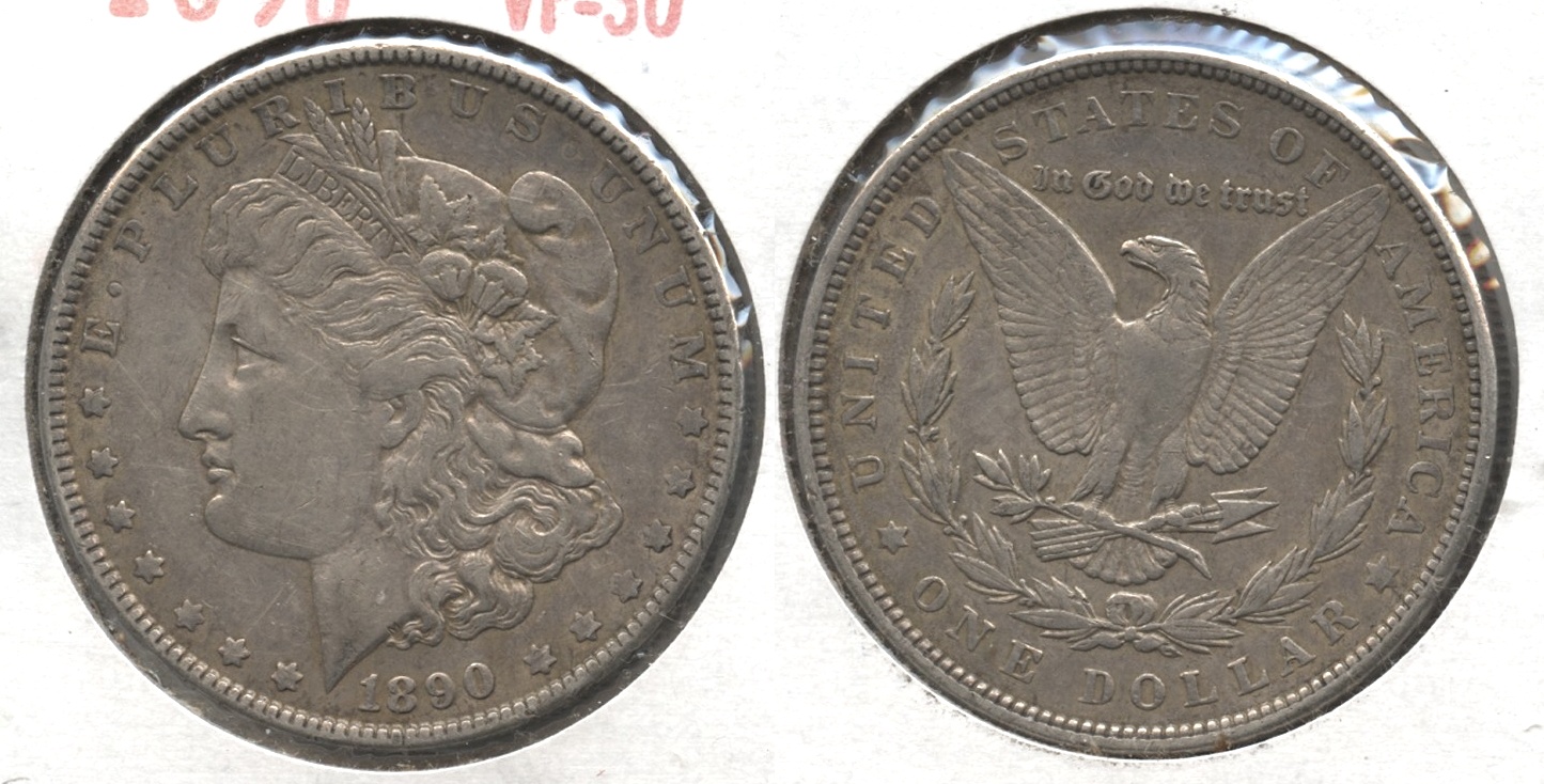 1890 Morgan Silver Dollar VF-30 #c