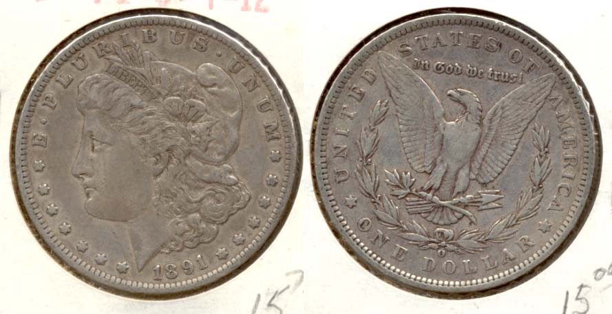 1891-O Morgan Silver Dollar Fine-12