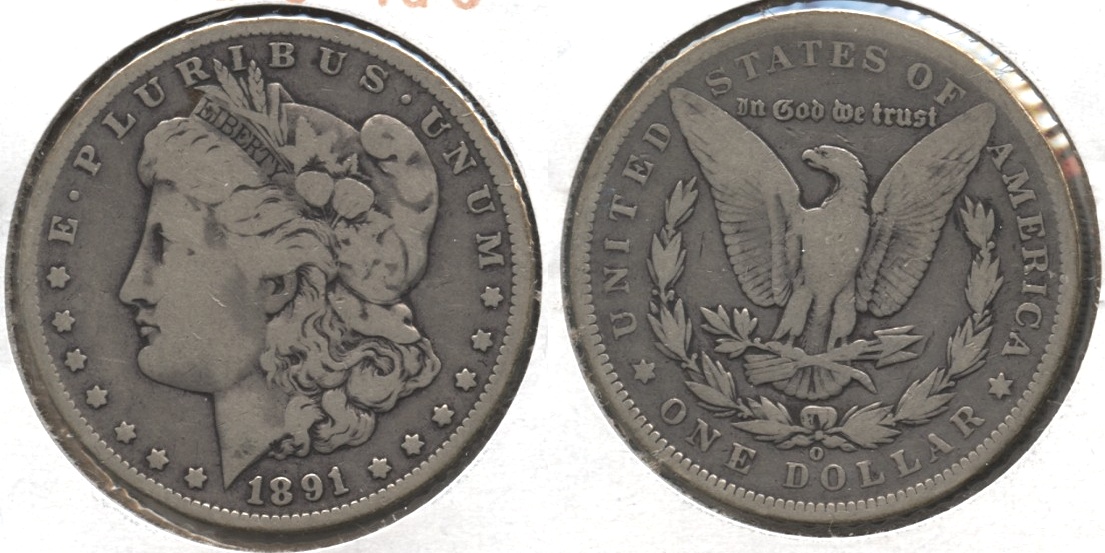 1891-O Morgan Silver Dollar VG-8 #e