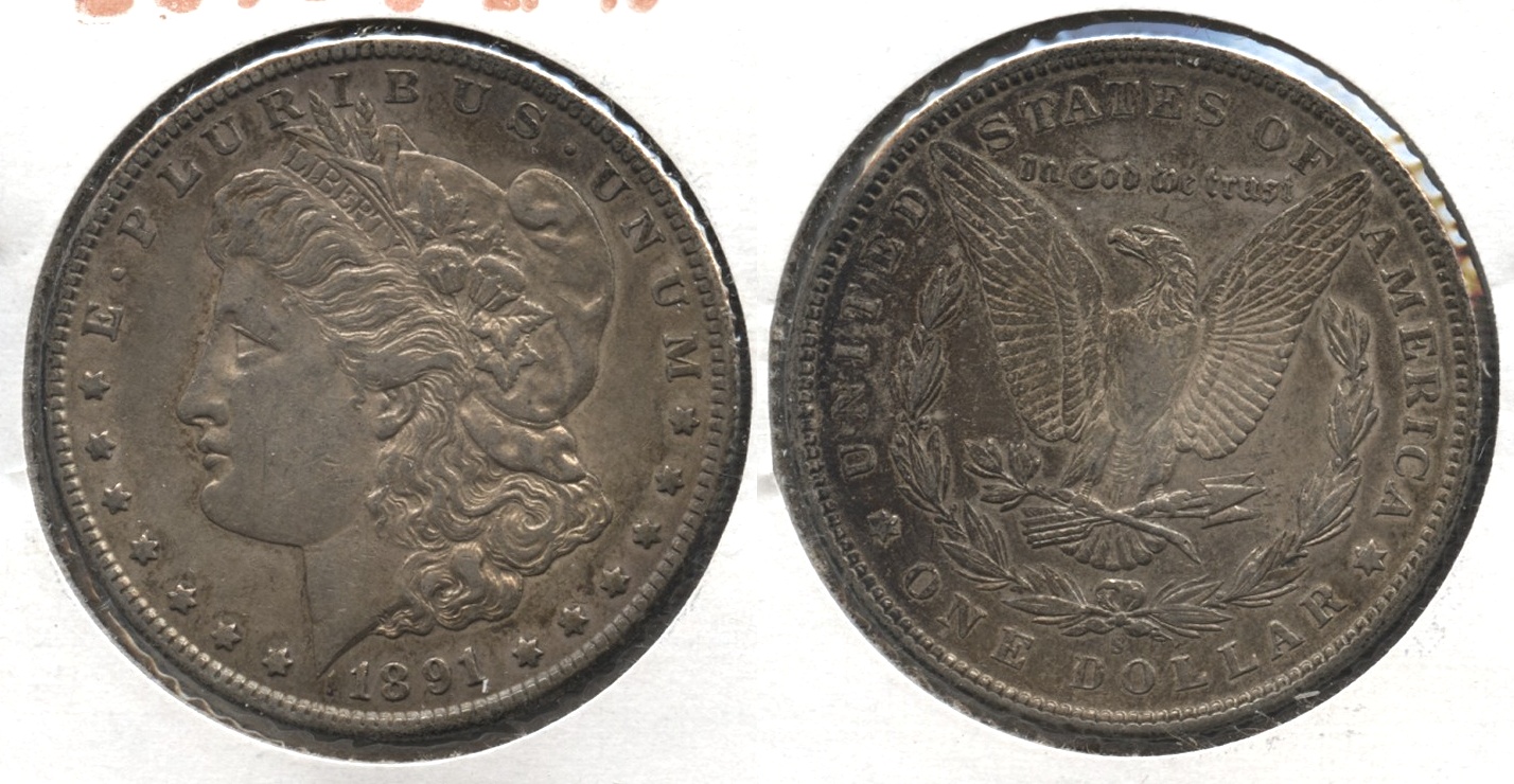 1891-S Morgan Silver Dollar EF-40 #l