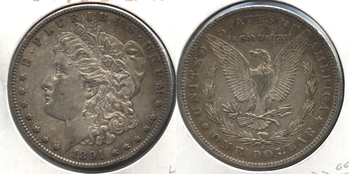 1891-S Morgan Silver Dollar EF-40 #m