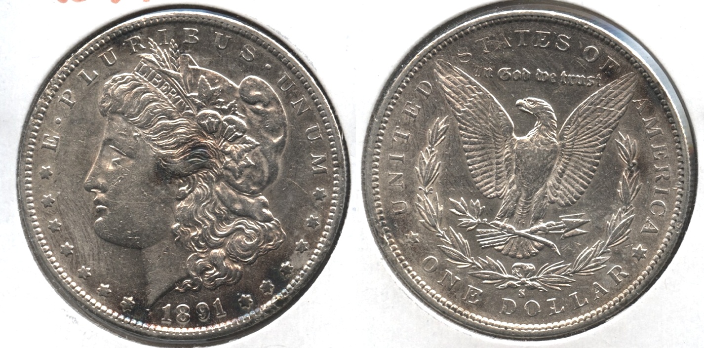 1891-S Morgan Silver Dollar EF-40 #n