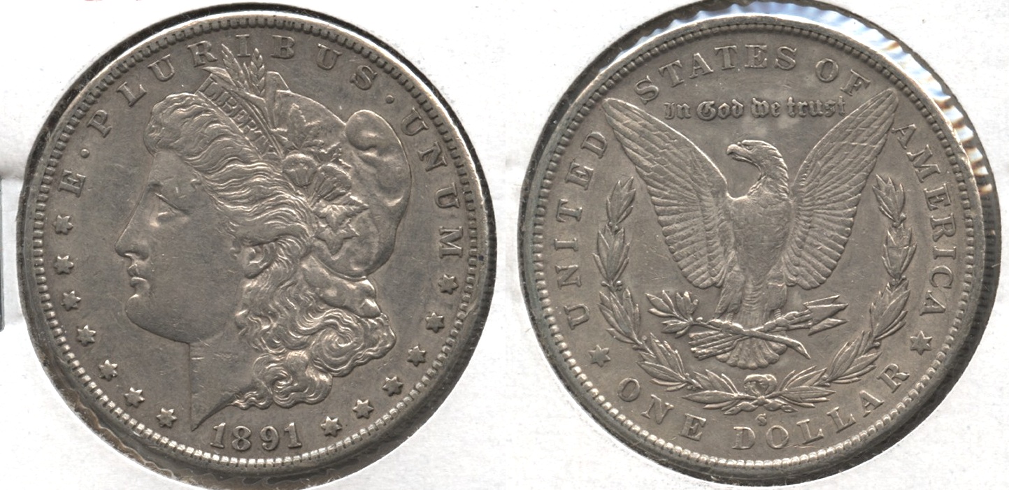 1891-S Morgan Silver Dollar EF-40 #o