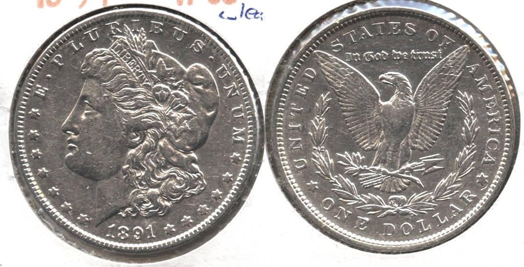 1891 Morgan Silver Dollar VF-30 #c Cleaned