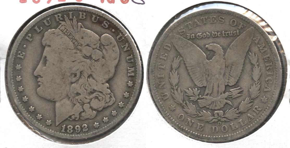 1892-O Morgan Silver Dollar Good-4 #c