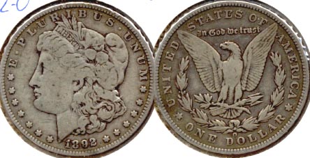 1892-O Morgan Silver Dollar VG-8