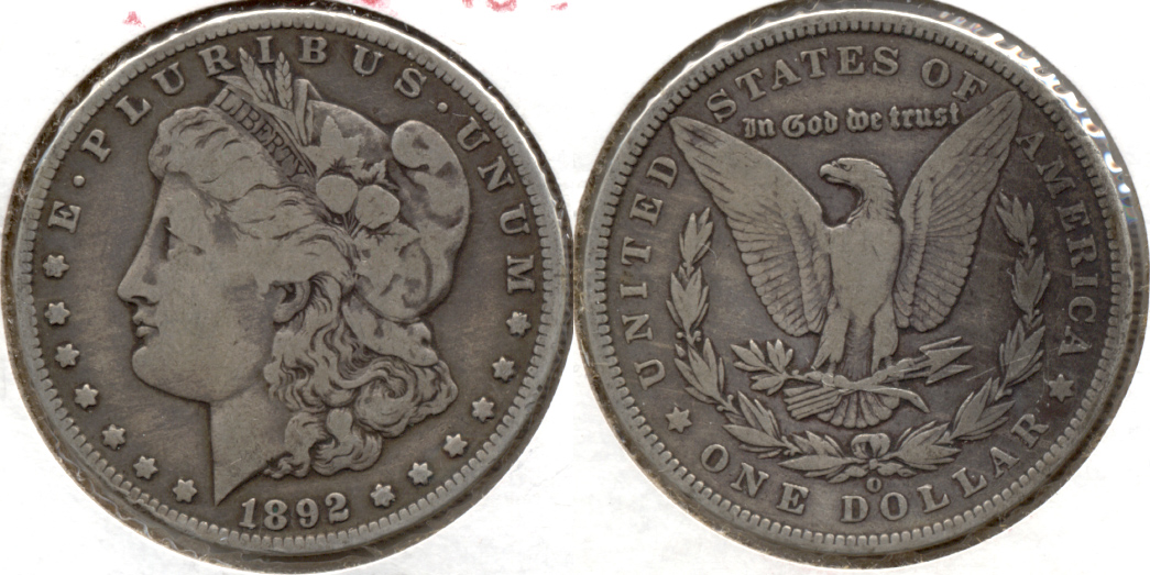 1892-O Morgan Silver Dollar VG-8 a