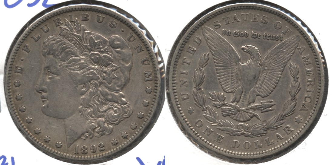 1892 Morgan Silver Dollar VF-20