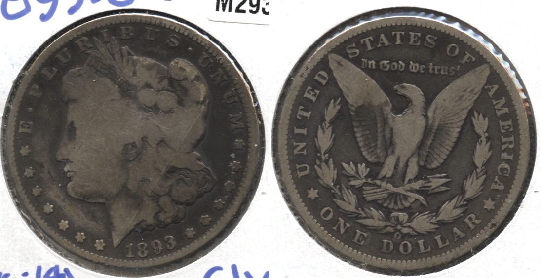 1893-O Morgan Silver Dollar Good-4