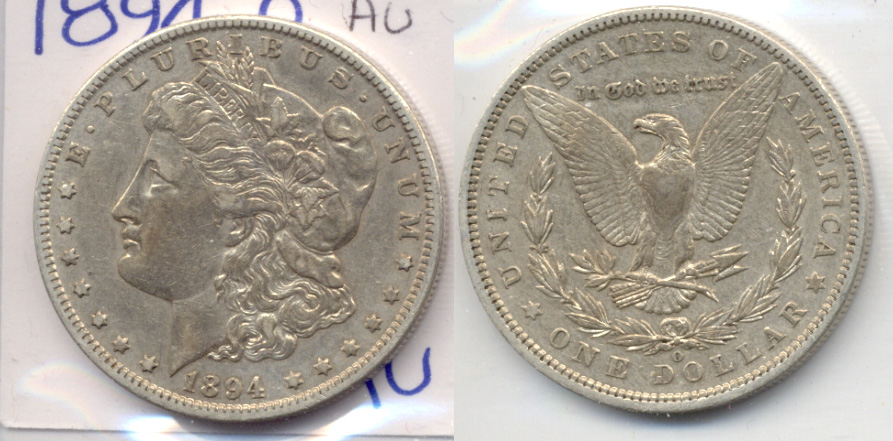 1894-O Morgan Silver Dollar AU-50