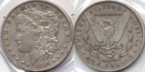 1894-O Morgan Silver Dollar EF-40