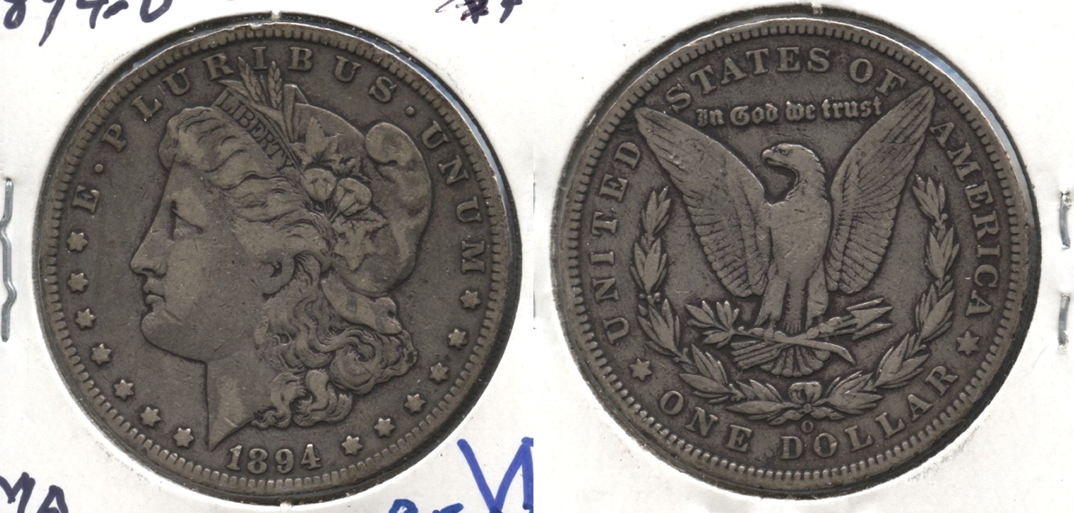 1894-O Morgan Silver Dollar Fine-12 #a