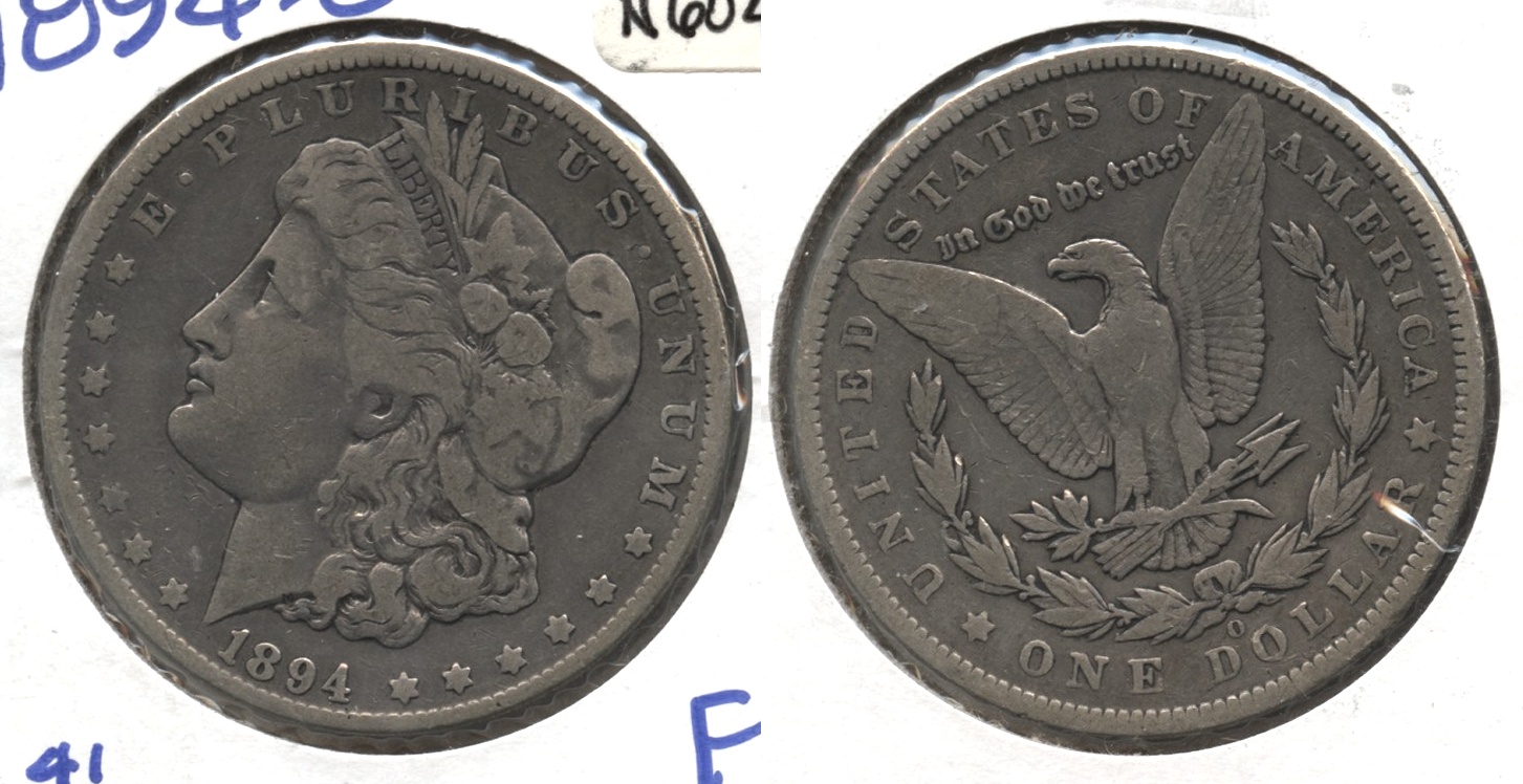 1894-O Morgan Silver Dollar Fine-12 #b