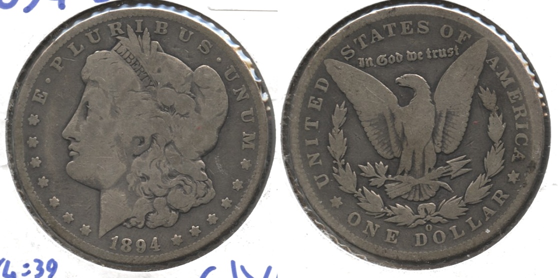 1894-O Morgan Silver Dollar Good-4 #e