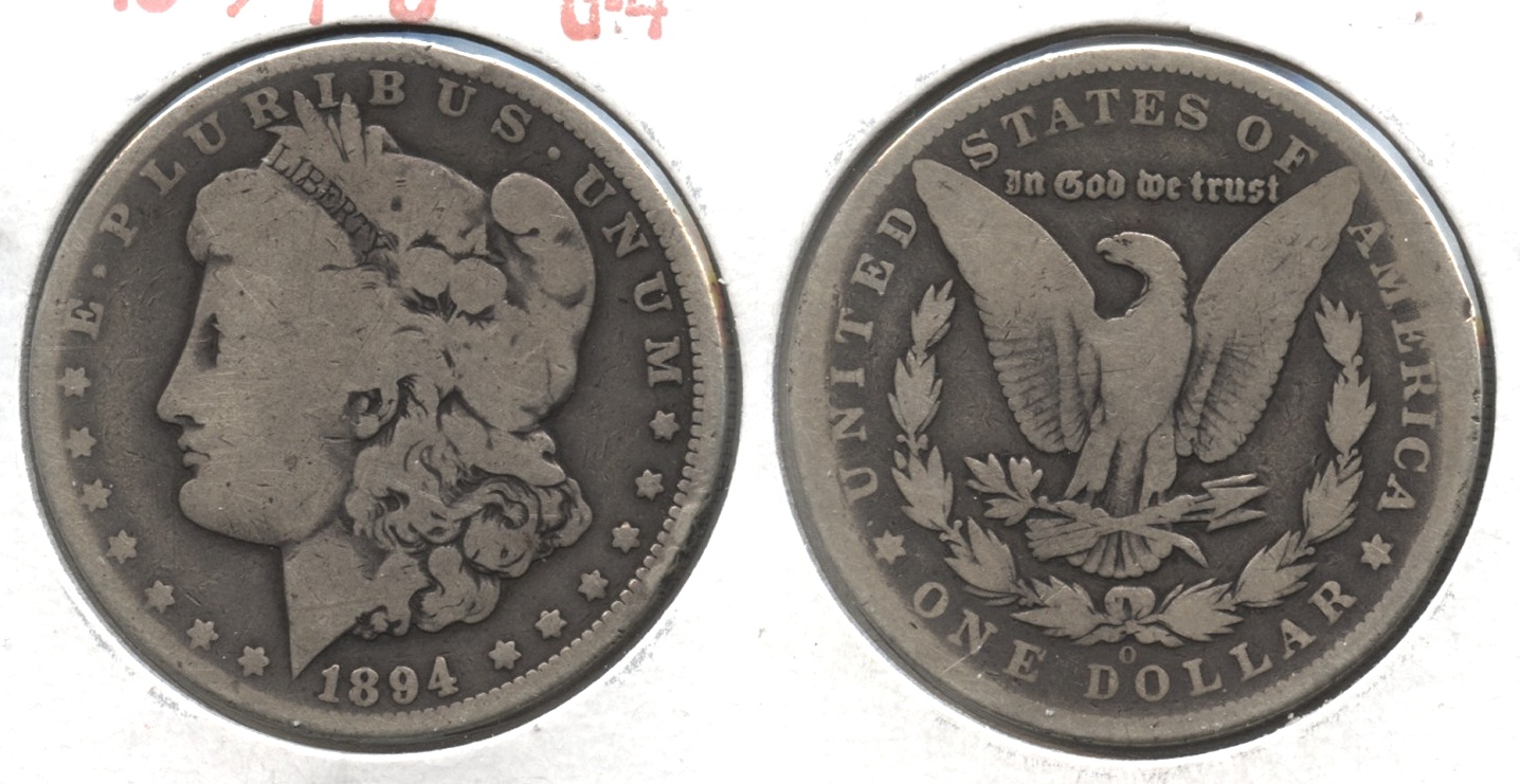 1894-O Morgan Silver Dollar Good-4 #k