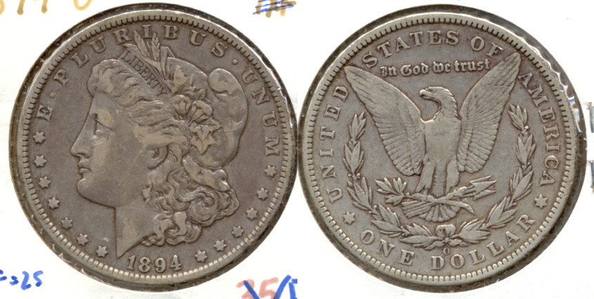 1894-O Morgan Silver Dollar VF-20 a