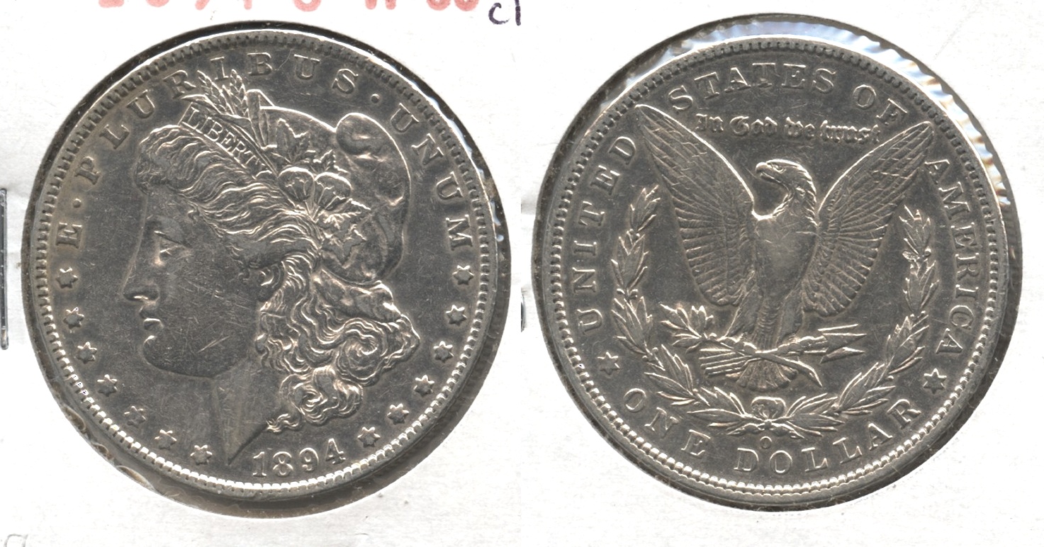 1894-O Morgan Silver Dollar VF-30 #a Cleaned