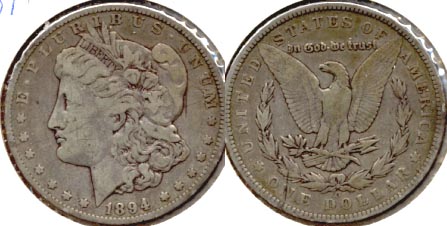 1894-O Morgan Silver Dollar VG-8
