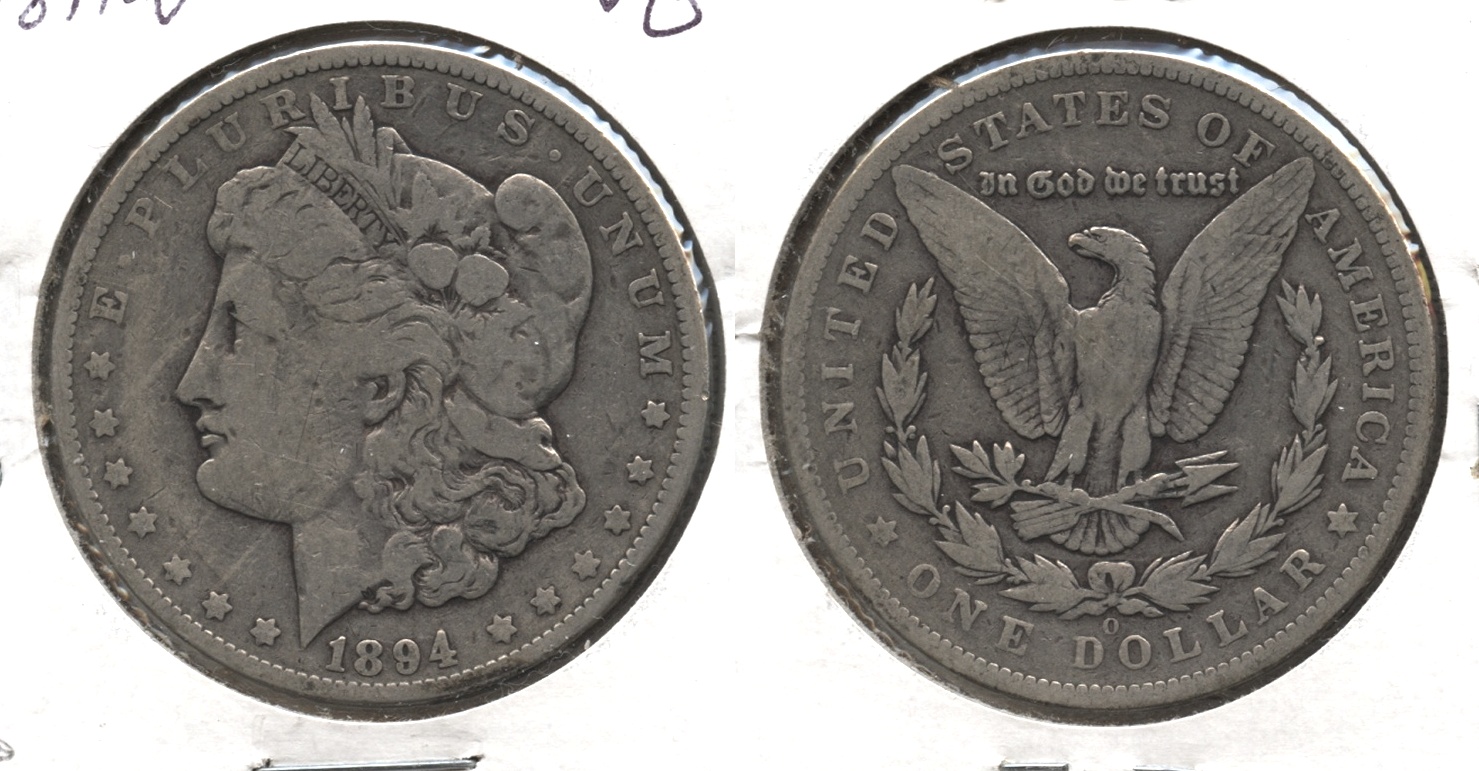 1894-O Morgan Silver Dollar VG-8 #e