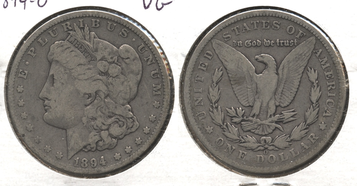 1894-O Morgan Silver Dollar VG-8 #f