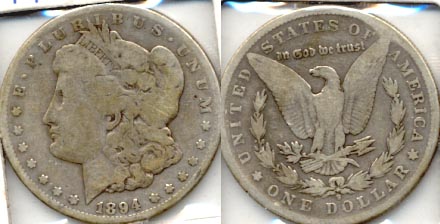 1894-S Morgan Silver Dollar Good-4