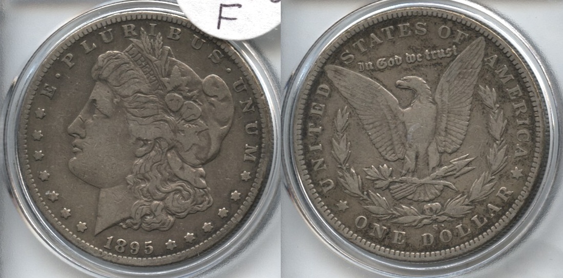 1895-S Morgan Silver Dollar Fine-12 VAM-1 Normal Die