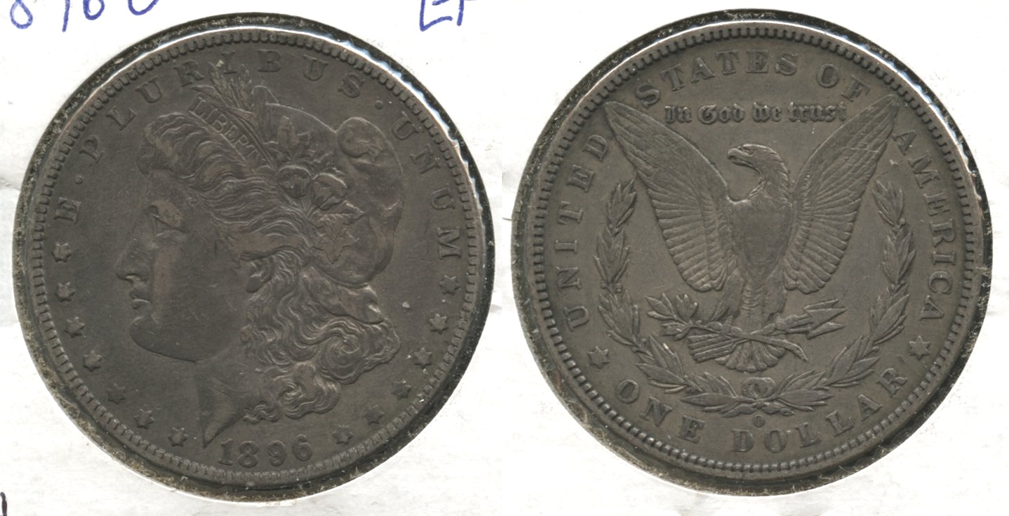 1896-O Morgan Silver Dollar EF-40 #d