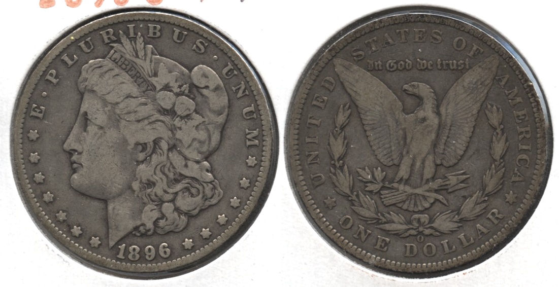 1896-O Morgan Silver Dollar Fine-12 #f