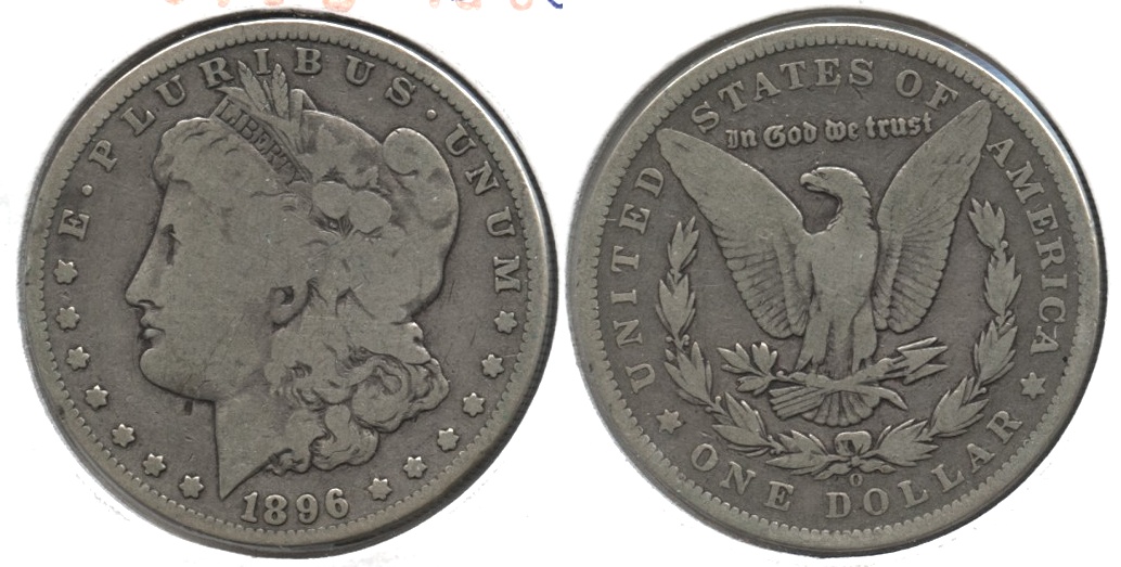 1896-O Morgan Silver Dollar Good-4